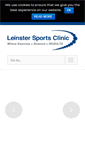 Mobile Screenshot of leinstersportsclinic.ie