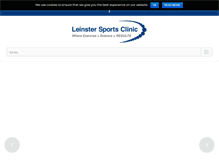 Tablet Screenshot of leinstersportsclinic.ie